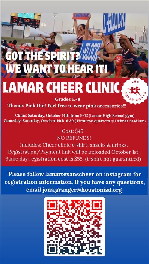 K-8 cheer clinic